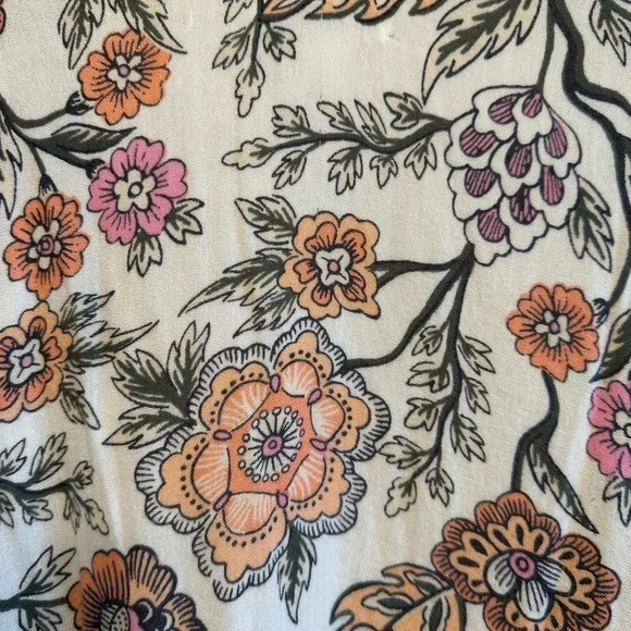 Loft outlet open front floral print, lightweight cardigan. One size - Picture 5 of 7